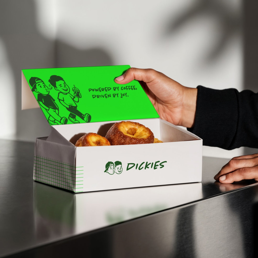 Συσκευασία Dickies Microbakery με πράσινο εικονογραφημένο καπάκι